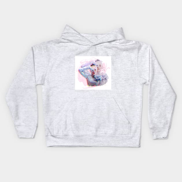 Somi - Dumb Dumb Dance Pose glitchy design Kids Hoodie by bixxbite